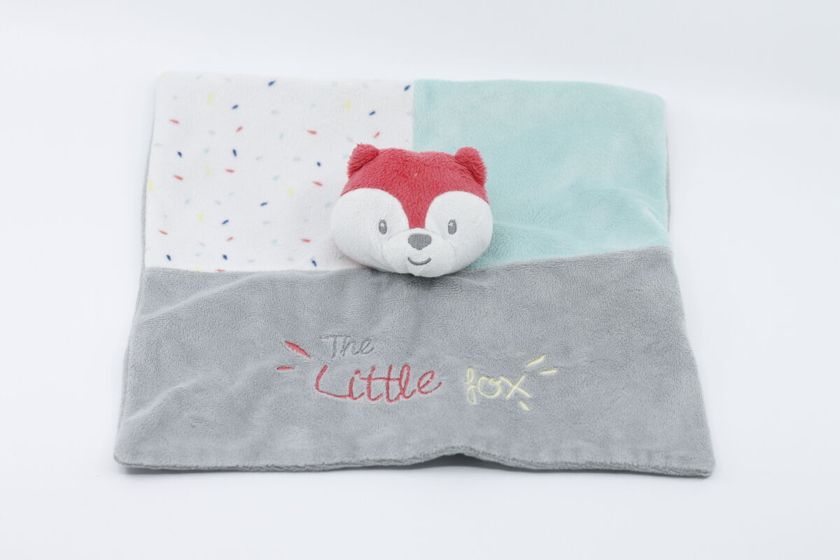  - comforter the little fox blue grey 25 cm 